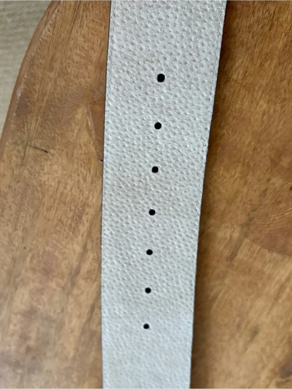 Chico's Croc-Embossed Wide Full Grain Brown Leather Belt with Square Buckle - XL